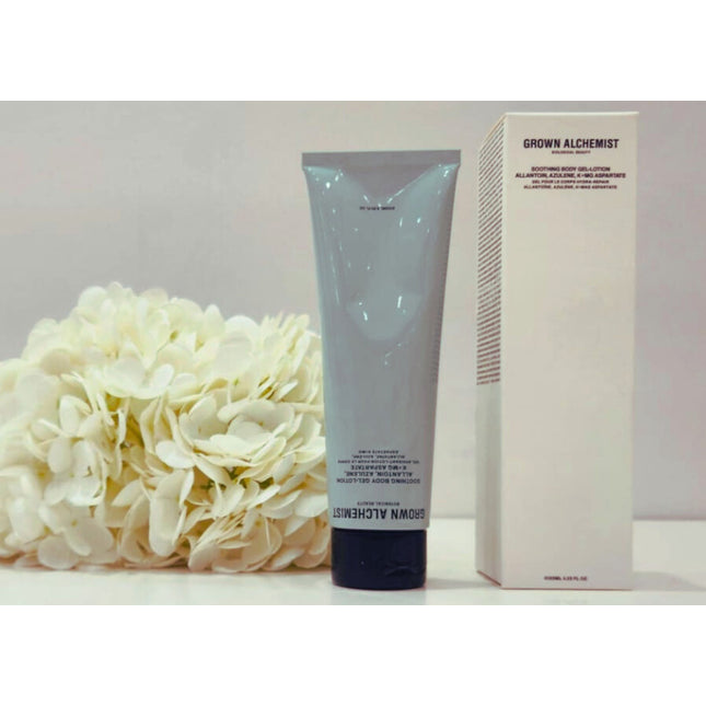 جل-لوشن الجسم المهدئ من Grown Alchemist: ألانتوين، أزولين، أسبارتات البوتاسيوم والمغنيسيوم