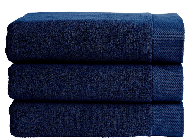Christy "Luxe" Bath Towels Collection in Navy Blue