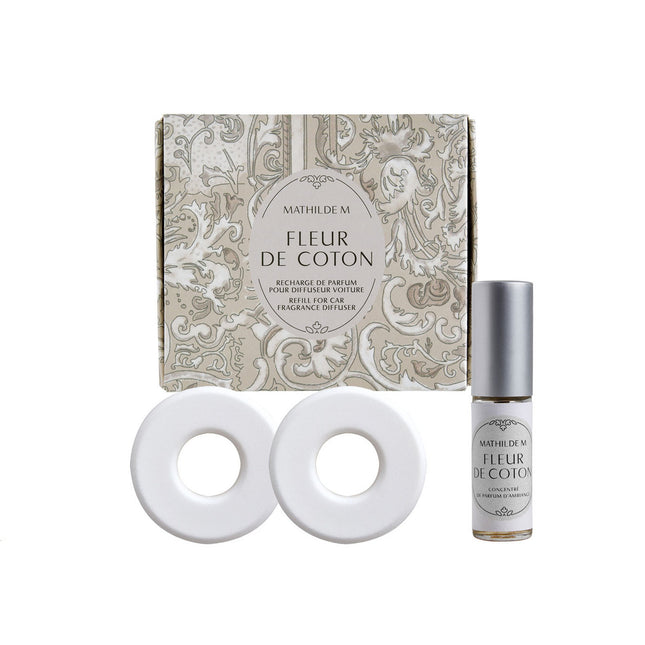 Mathilde "Fleur de Coton" Car fragrance diffuser refill Escapades Parfumées