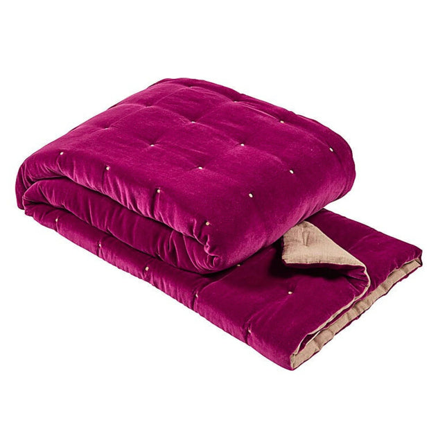 Christy "Jaipur" Throws in Magenta (Dark Pink)