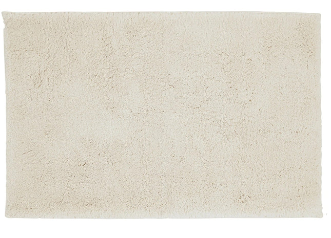 Christy "Deep Pile Rubber Back Tufted Bath Rug" Cream (Parchment)