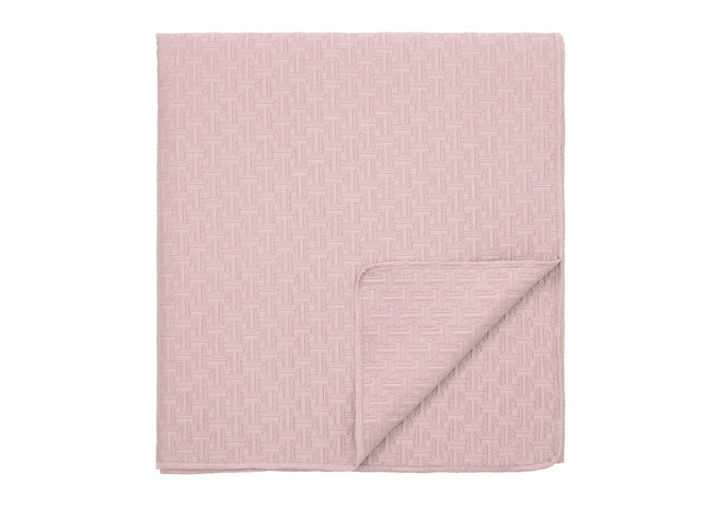 Ted Baker "T" Quilted Bedspread and Pillow Shams in Soft Pink