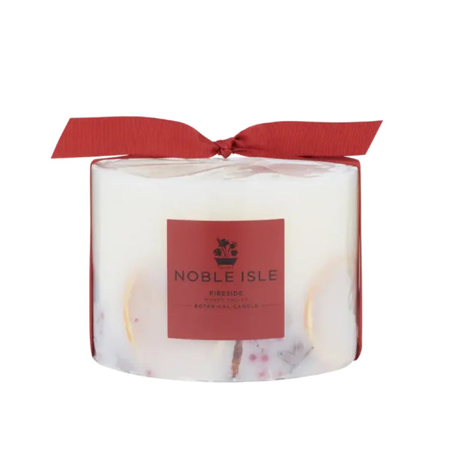 شمعة نوبل آيل النباتية "فاير سايد" بثلاثة فتائل