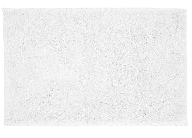 Christy "Deep Pile Rubber Back Tufted Bath Rug" White