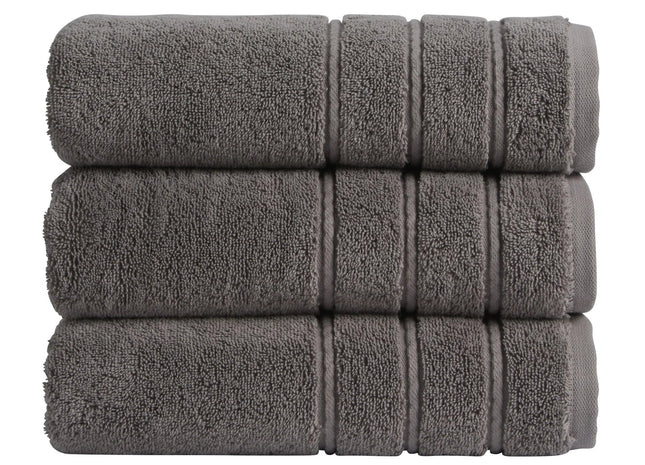 Christy "Antalya" Bath Towels Collection in Storm (Grey)