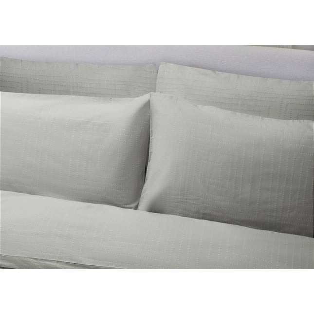 Jasper Conran "Dot to Dot" Jacquard Duvet Cover Set in Lunar Grey