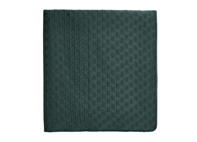 Ted Baker "T" Quilted Bedspread and Pillow Shams in Forest Green
