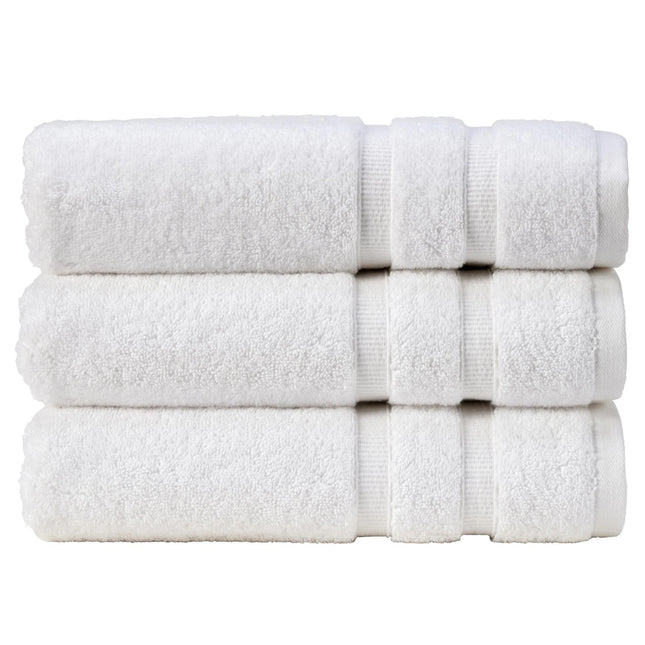 Christy "Signum" Combed Cotton Bath Towels Collection in White