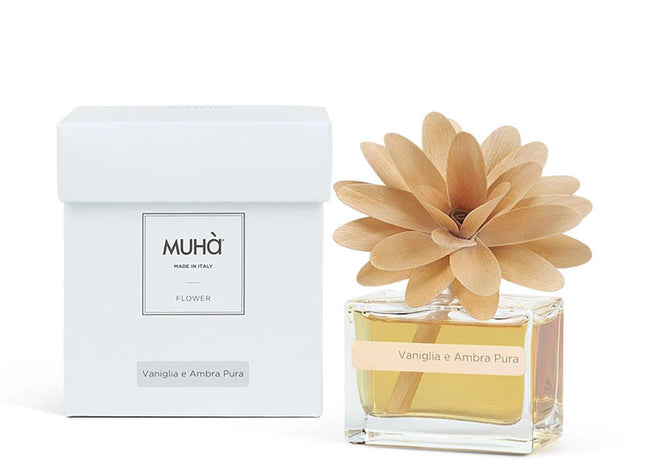 Muha "Vaniglia & Ambra Pura" Flower Diffuser (30ml - 500ml)
