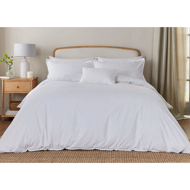 Murmur "Bea" Embroidery Duvet Cover Sets in White
