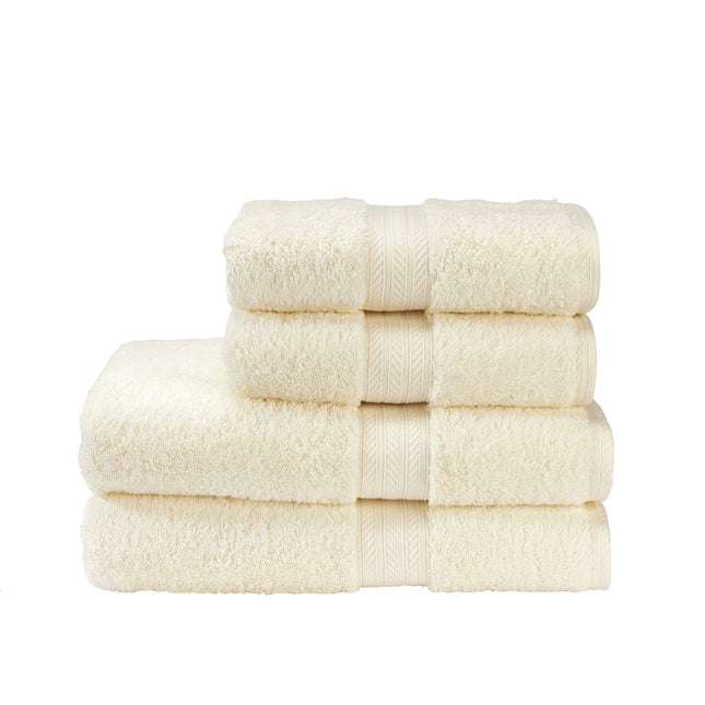 Christy "Renaissance" Egyptian Cotton Bath Towels Collection in Parchment (Cream)
