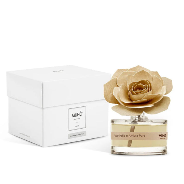Muha "Vaniglia & Ambra Pura" Rose Diffuser (50ml)