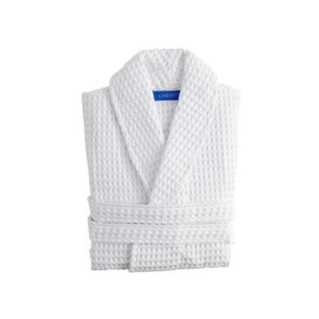 Christy "Waffle" Bathrobe in White