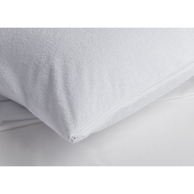 Velfont "Babylon" Bamboo Pillow Protector in White