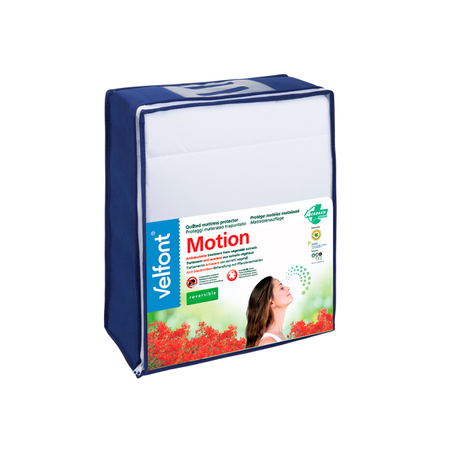 Velfont "Motion Reversible" Quilted Mattress Protector in White