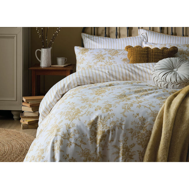 Laura Ashley "Walled Garden" Duvet Cover Set in Ochre
