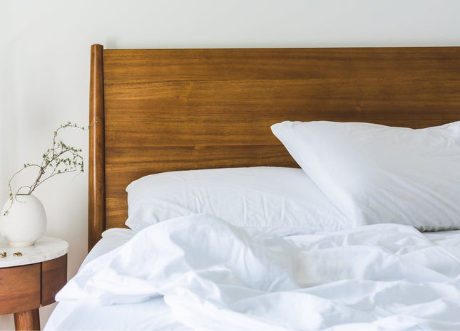 بياضات أسرّة "Sleep City" "800TC Plain Dyes" باللون الأبيض