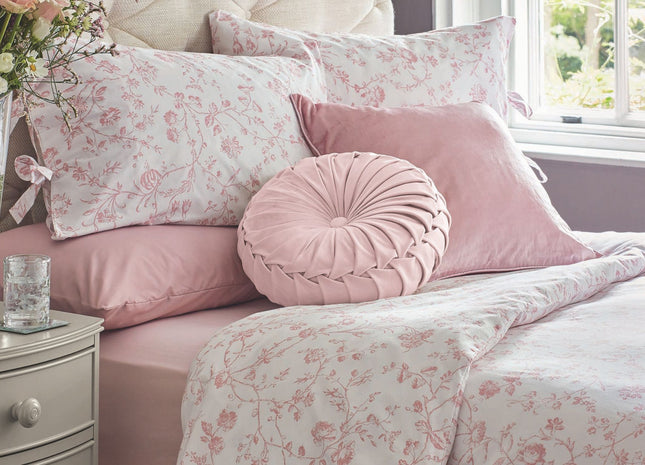 Laura Ashley "Aria" Duvet Cover Set in Blush