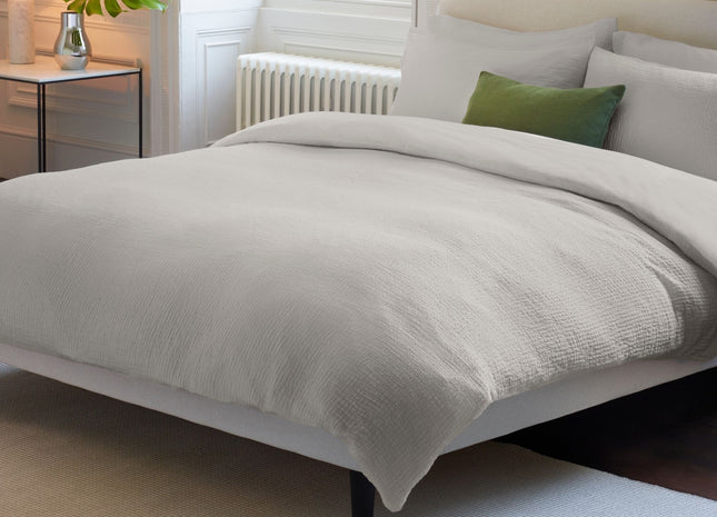 Jasper Conran "Double Weave" Duvet Cover Set in Lunar Rock
