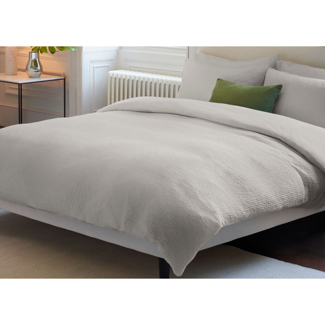 Jasper Conran "Double Weave" Duvet Cover Set in Lunar Rock