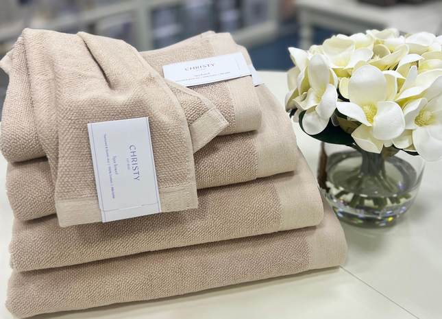 Christy "Spa" Bath Towels Collection in Stone