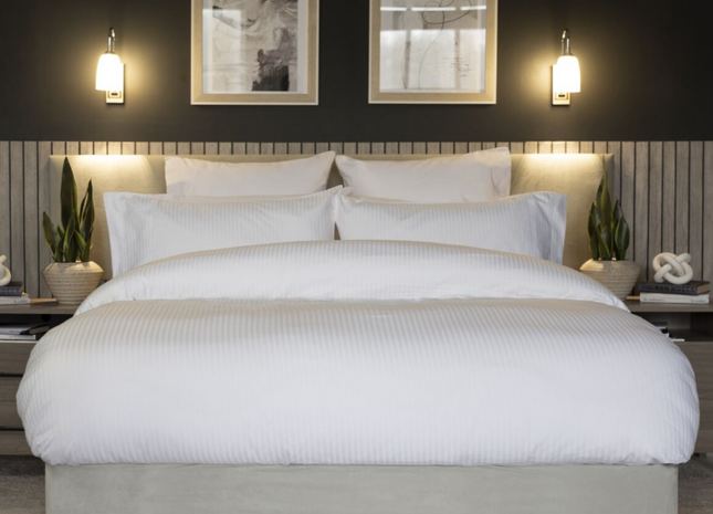 Belledorm "Soho" Duvet Cover Set in White