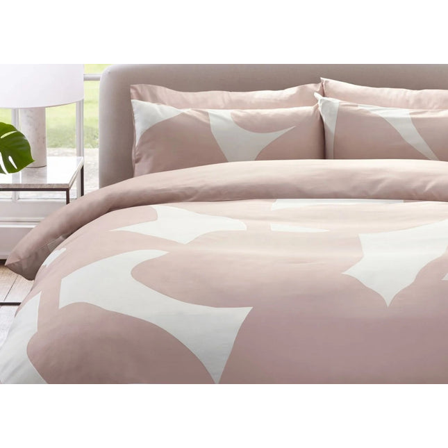 Jasper Conran "Floral Leaf Print" Duvet Cover Set in Pink