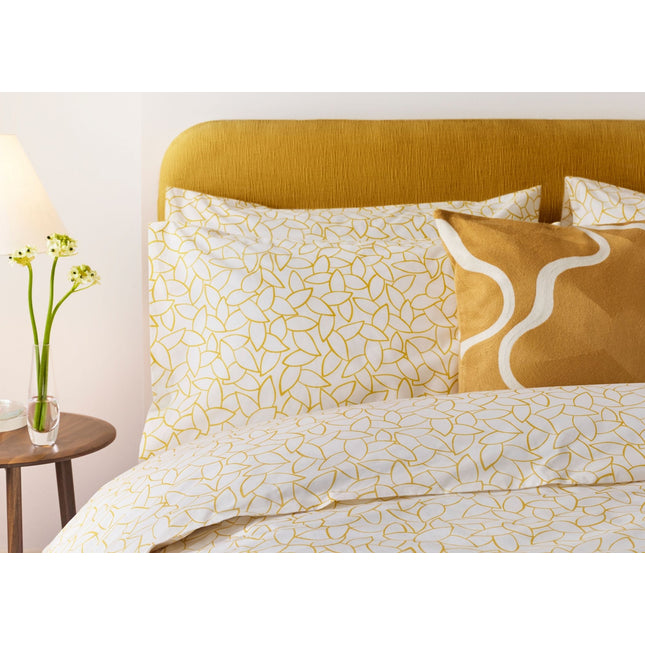 Jasper Conran "Mini Leaves" Duvet Cover Set in Bamboo