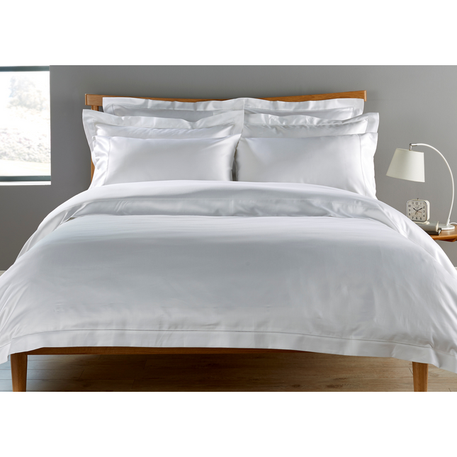 Christy Premium "900 Thread Count Picot" Bed Linen in White