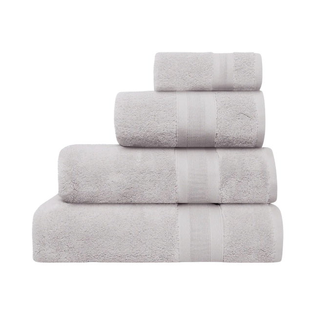 Jasper Conran "Zero Twist Cotton" Bath Towels Collection in Pearl Grey