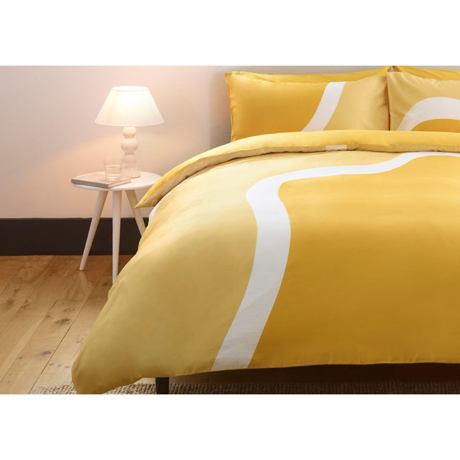 Jasper Conran "Wave - Bamboo" Duvet Cover Set in Yellow