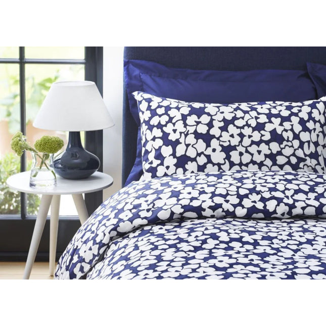 Jasper Conran "Abstract Floral Print" Duvet Cover Set in Blue