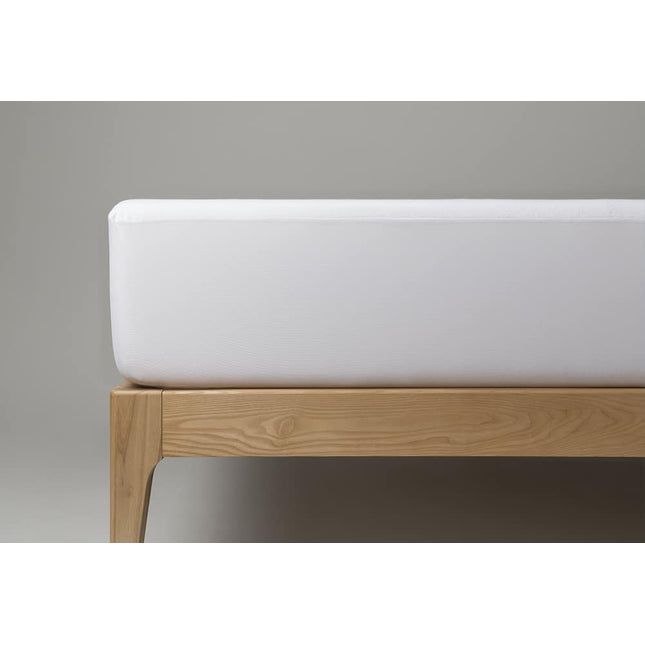 Velfont "Eco Aqua" Recycled Cotton Mattress Protector in White