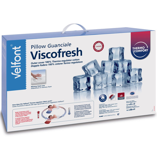 Velfont "Viscofresh" Perforated Viscoelastic Pillow