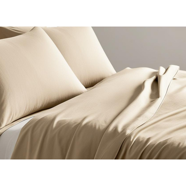 بياضات أسرّة "Sleep City" "800TC Plain Dyes" من الكتان