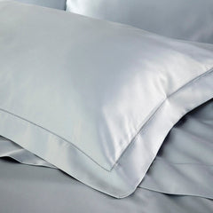 Christy Premium "900 Thread Count Picot" Bed Linen in Silver