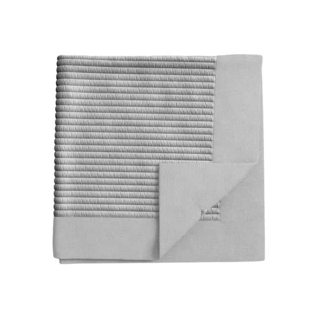 Bedeck of Belfast "Sefa" Quilted Throw in Silver