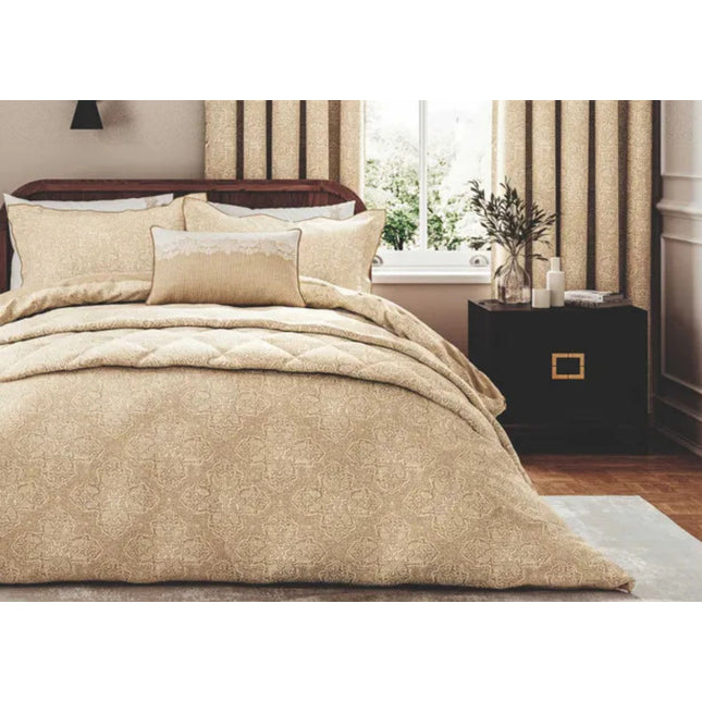 Bedeck of Belfast "Layla" Duvet Cover Set in Soft Gold