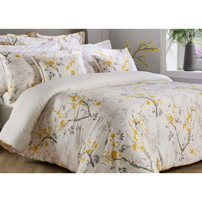 Christy "Chinoiserie" Comforter & Sheet Sets in Ochre (Yellow)