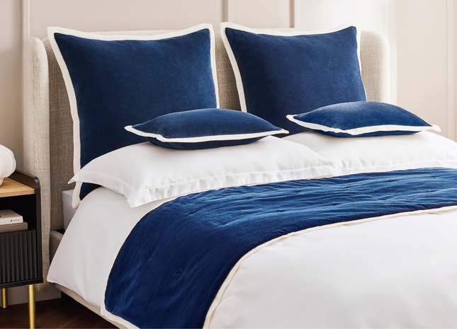 Christy "Eltham" Bed Runner in Navy