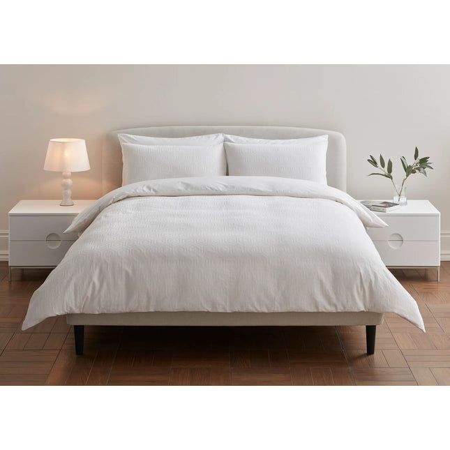Jasper Conran "Hexagonal" Duvet Cover Set in White