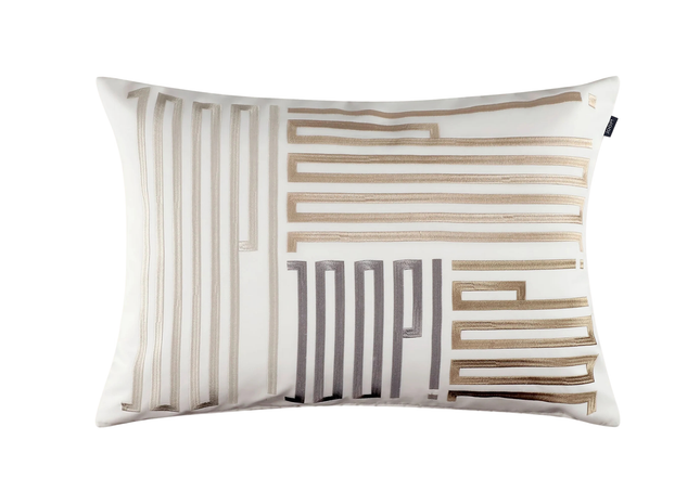 Joop "Bars" Decorative Filled Cushion in Natural - 40 x 60 cm