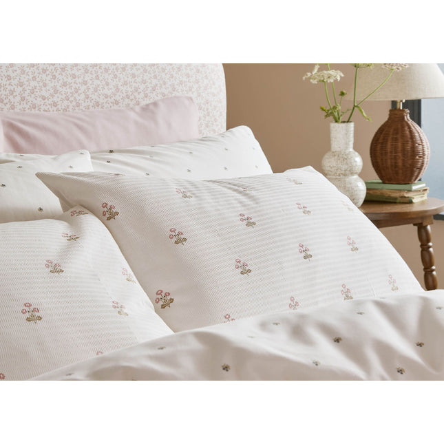 Laura Ashley "Harthill Daisy" Duvet Cover Set in Raspberry Pink