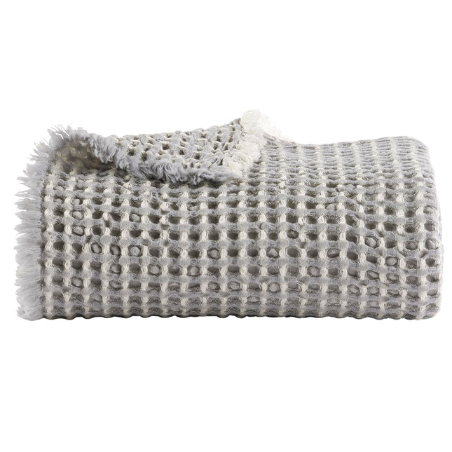 بطانية كريستي "لشبونة" فائقة النعومة - رمادية