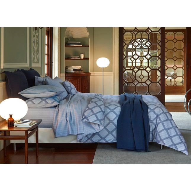 Amalia "Cidade" Duvet Cover in Midnight Blue
