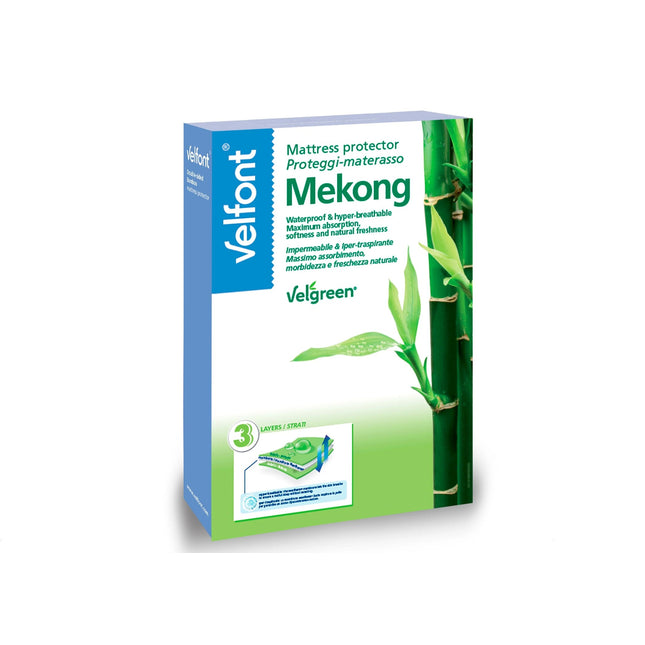 Velfont "Mekong" Waterproof 3-layer Bamboo Mattress Protector