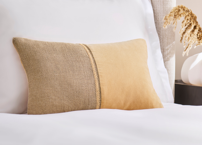 Christy "Menton" Decorative Filled Cushion in Camel