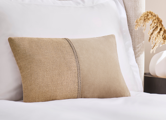 Christy "Menton" Decorative Filled Cushion in Sand