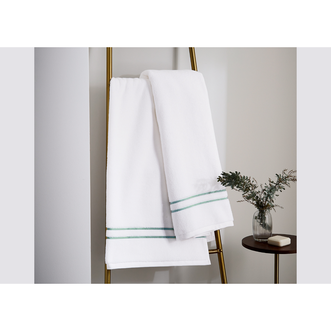 Bedeck of Belfast "Murano" Bath Towels in Celadon (Pale Green)