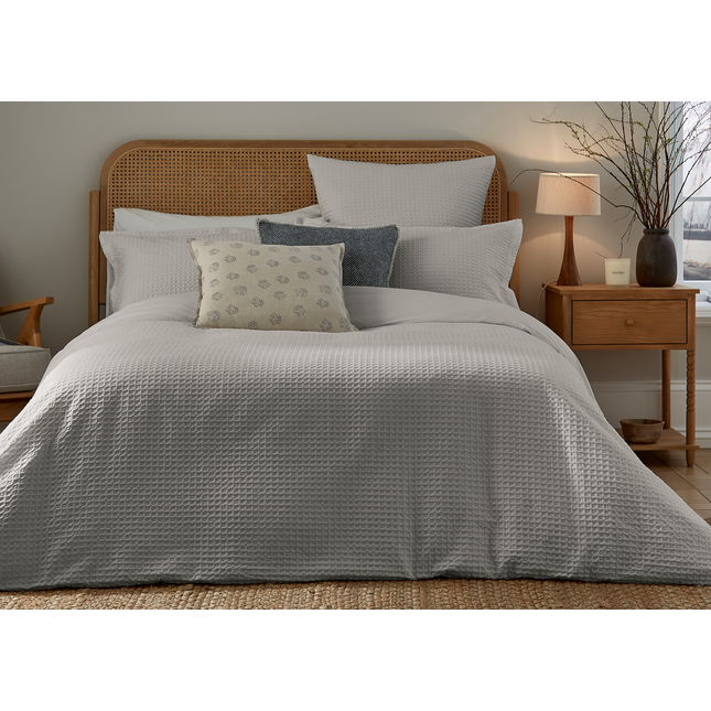 Murmur "Lida" Duvet Cover Sets in Cloud Grey
